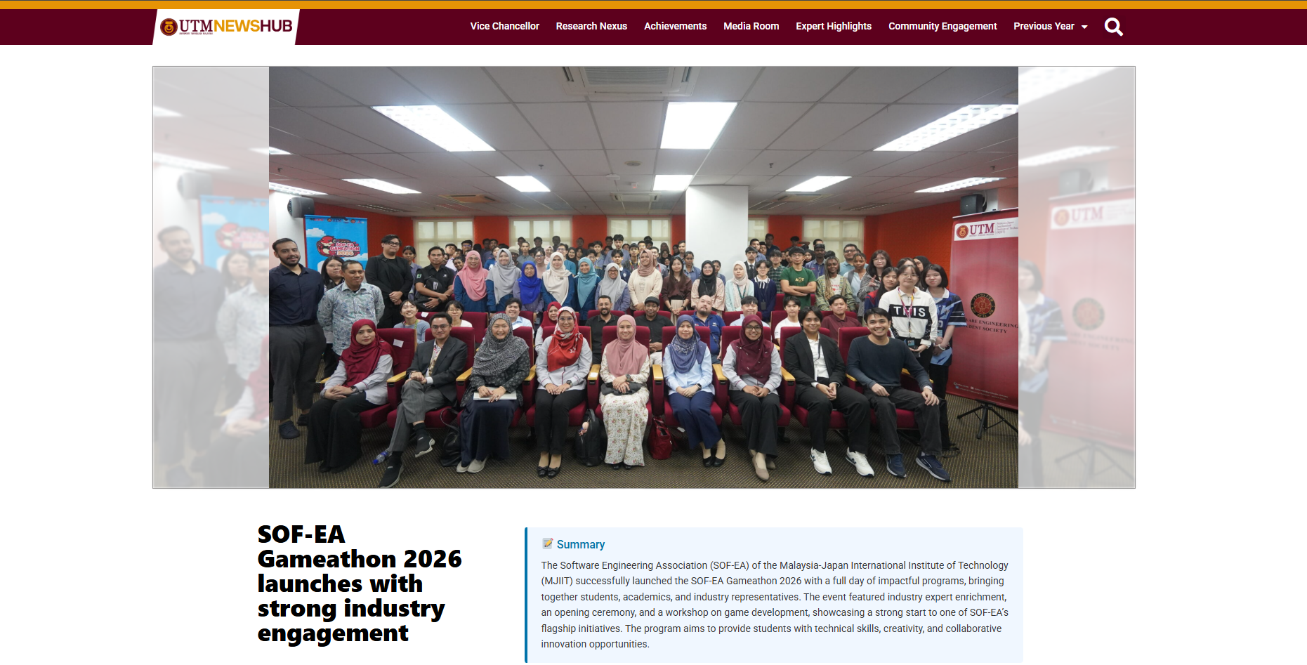 IIStudy Officially Participates in Supporting the SOF-EA 2026 Event at UTM Malaysia