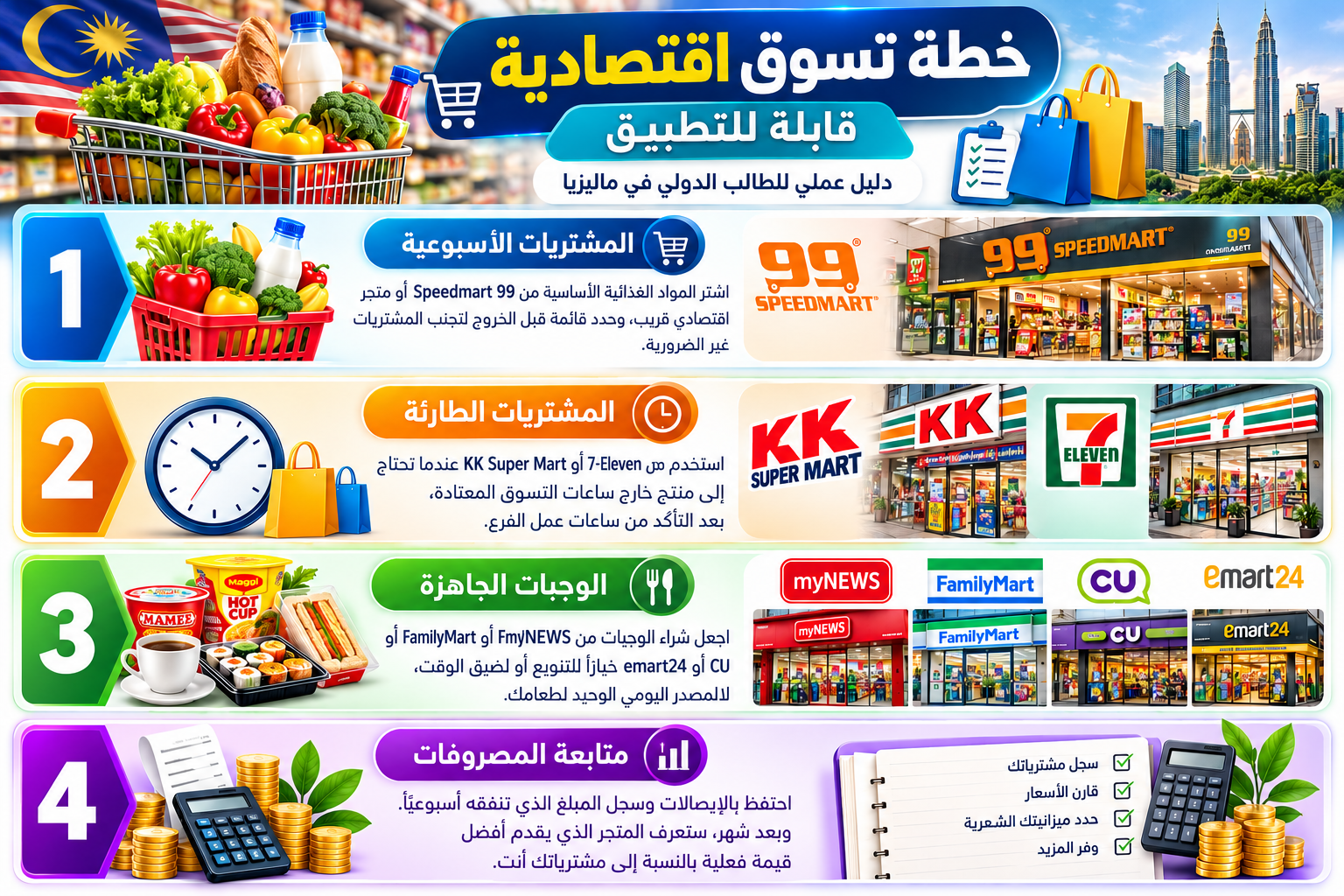 الدليل الشامل لأفضل 7 متاجر Mini Markets في ماليزيا