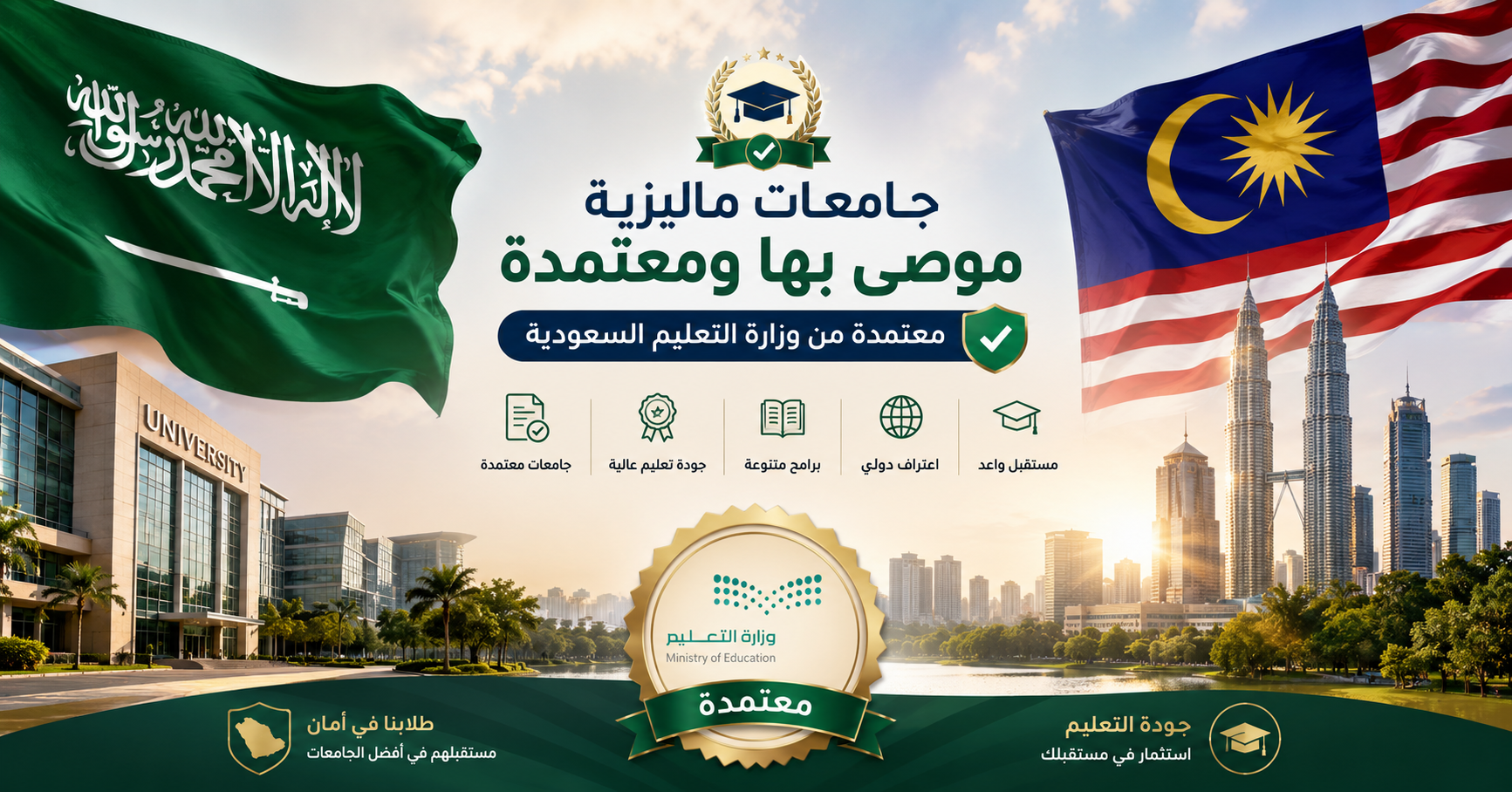 Malaysian universities recognized and recommended in Saudi Arabia 2026
